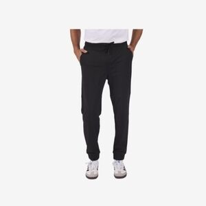 CSG Commuter Men's Black Jogger Pants Drawstring, Zip Pocket, Stretch. Size Smal